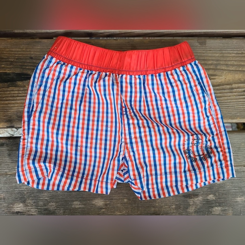 LITTLE MARC JACOB'S SZ 12M NWOT WHITE RED BLUE pinstripe pique Shorts